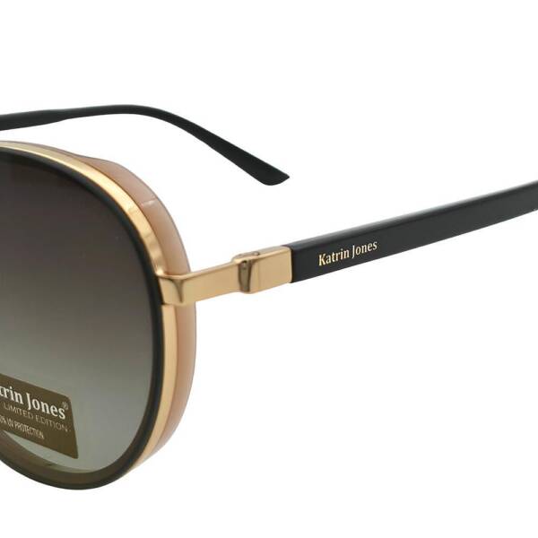 Syze dielli për femra - Katrin Jones Gold Eclipse KJ0888 43 NL02 me 100% mbrojtje UV dhe polarizim - Image 4