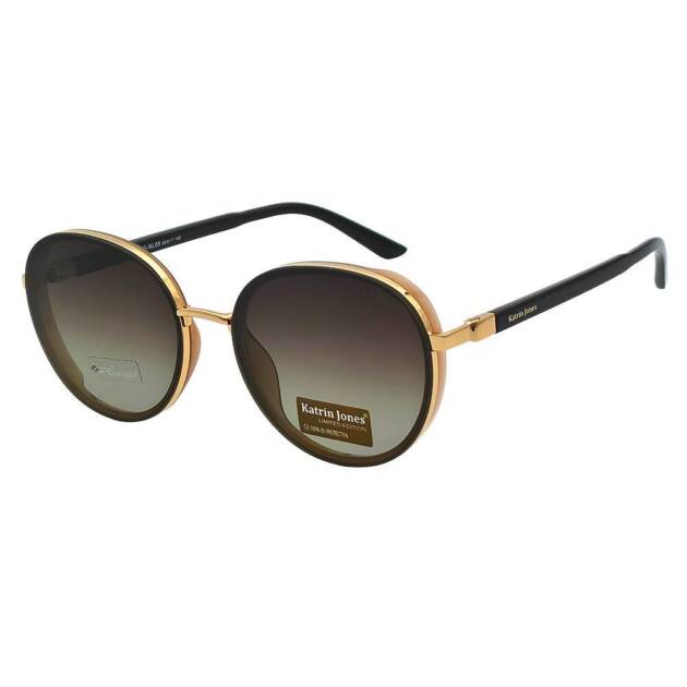 Syze dielli për femra - Katrin Jones Gold Eclipse KJ0888 43 NL02 me 100% mbrojtje UV dhe polarizim